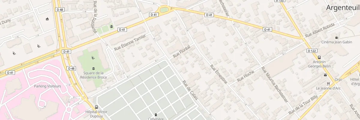 Plan du 108 Rue de Calais à Argenteuil