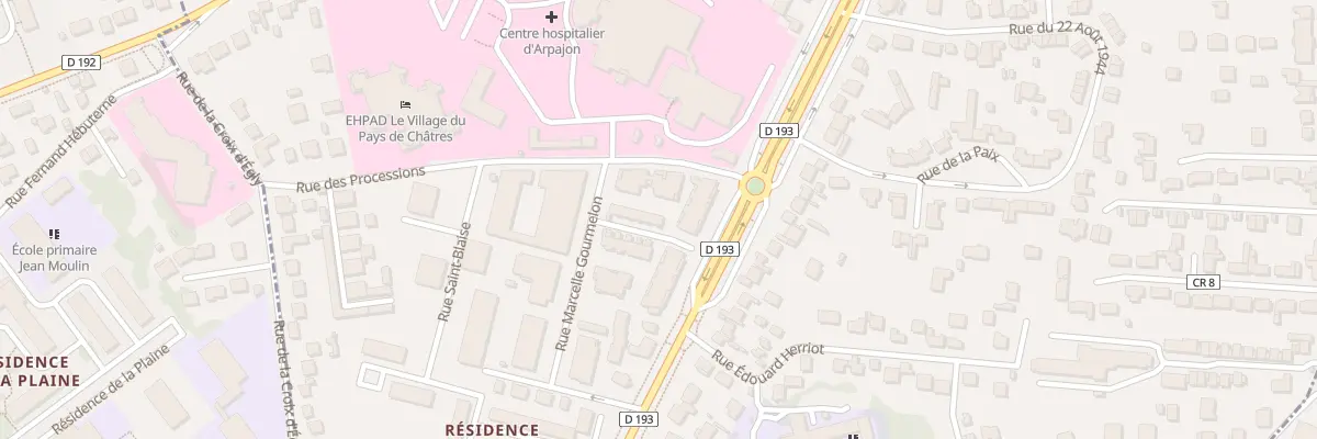 Plan du 30B Av de Verdun à Arpajon