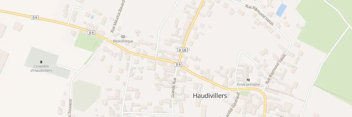 Plan du 1 Rue de la Grande Vallée à Haudivillers