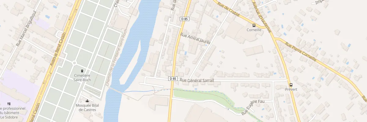 Plan du 83 Av Emilie de Villeneuve à Castres