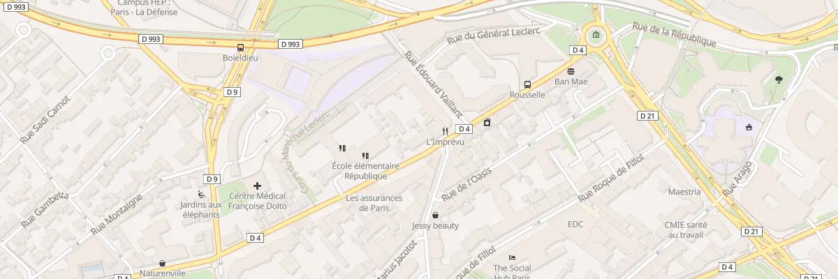 Plan du 70T Rue de la République à Puteaux