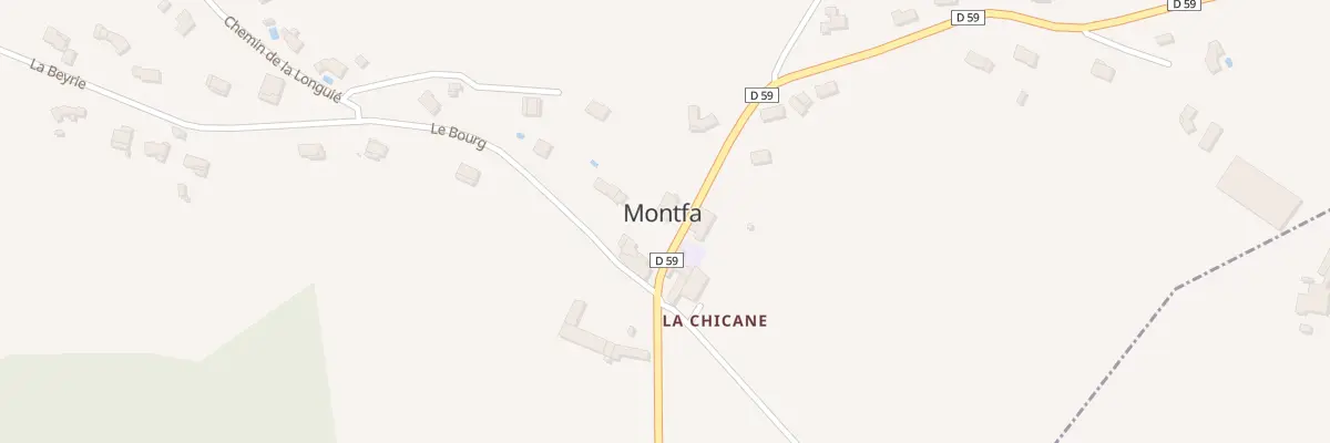 Plan du 3 Rte de Montredon à Montfa