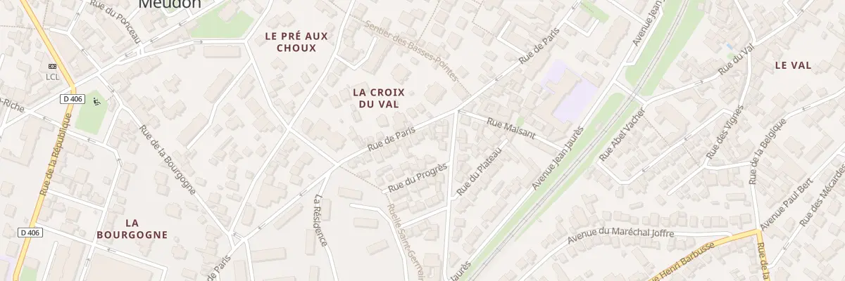 Plan du 73 Rue de Paris à Meudon