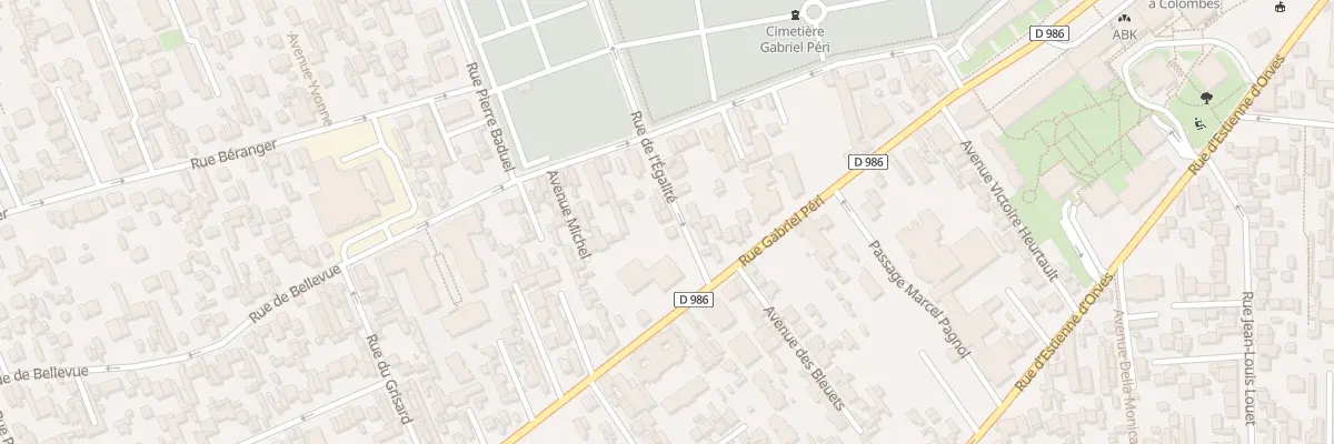 Plan du 7 Rue de l’Egalité à Colombes