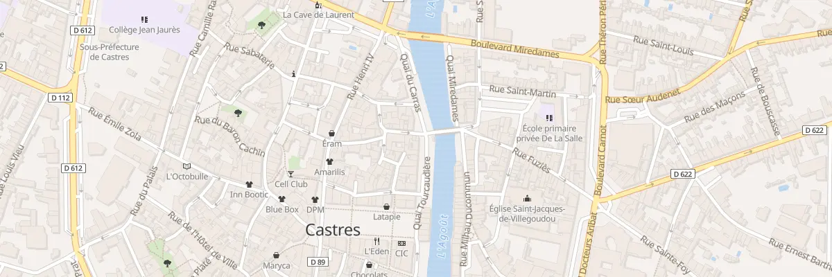 Plan du 3 Rue des Capucins à Castres
