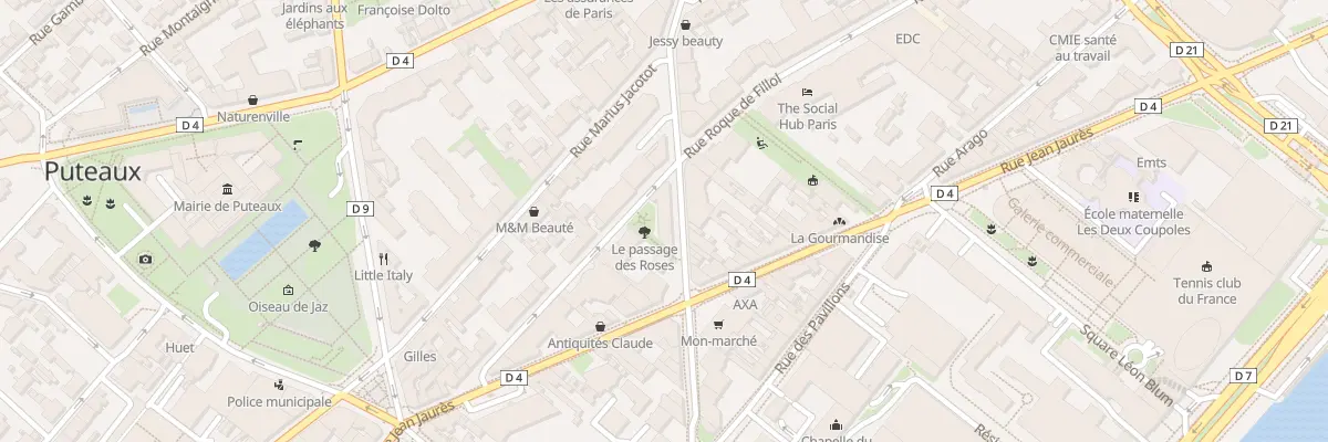 Plan du 25 Rue Rousselle à Puteaux