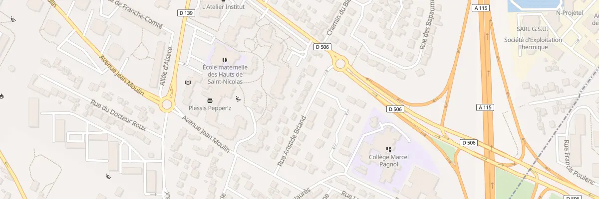 Plan du 10 Rue Aristide Briand au Plessis-Bouchard