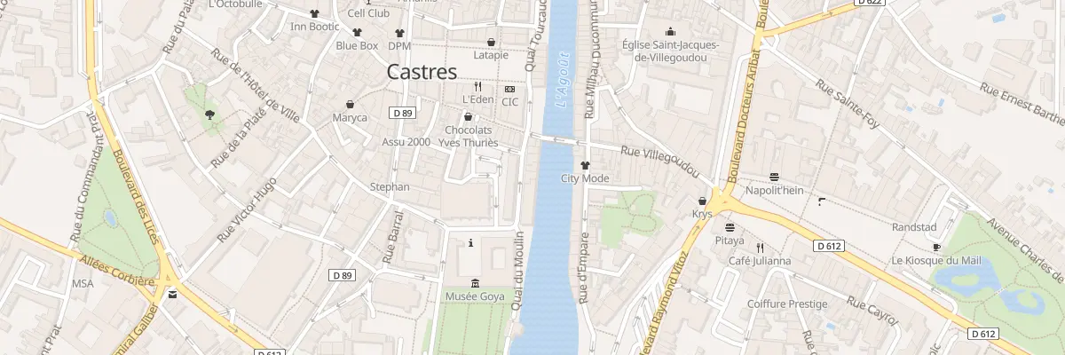 Plan du 9 Rue de la Libération à Castres