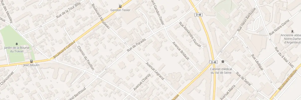 Plan du 25 Rue de Paradis à Argenteuil