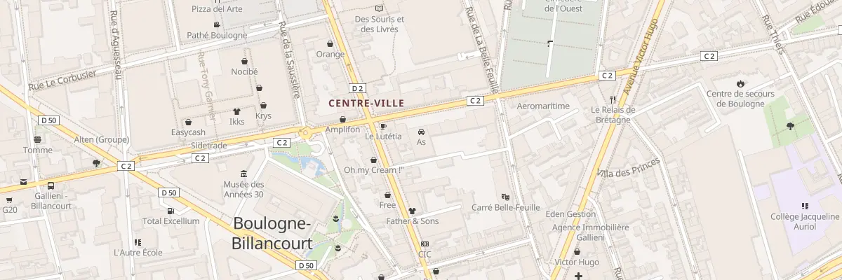 Plan du 105 Rue Gallieni à Boulogne-Billancourt