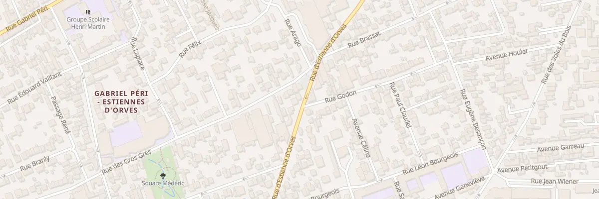 Plan du 202 Rue d’Estienne d’Orves à Colombes