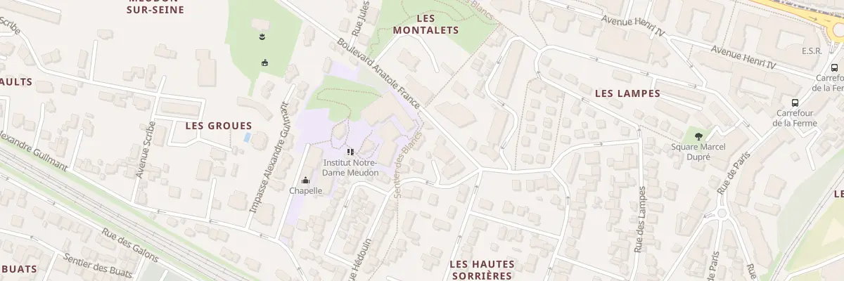 Plan du 2B Rue Hédouin à Meudon