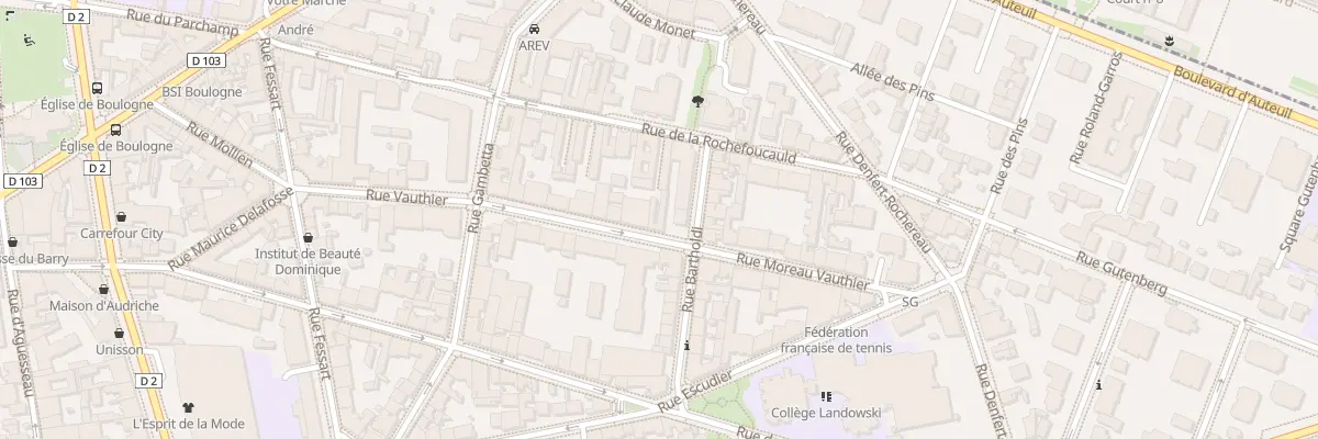 Plan du 35 Rue Vauthier à Boulogne-Billancourt