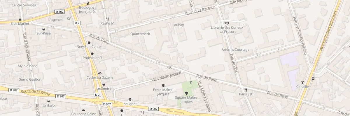 Plan du 80 Rue de Paris à Boulogne-Billancourt