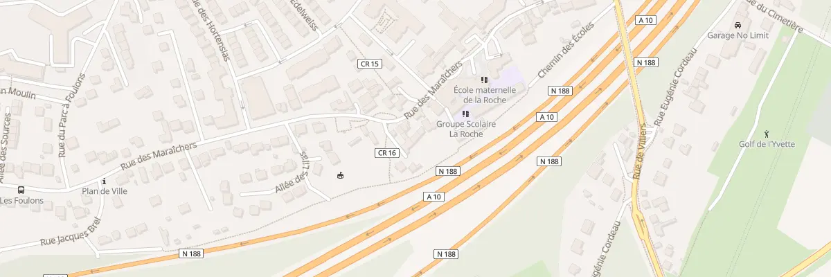 Plan du 86 Rue des Maraichers à Villebon-sur-Yvette