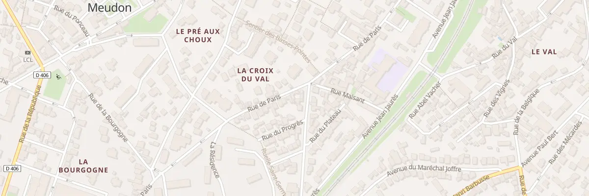 Plan du 69 Rue de Paris à Meudon