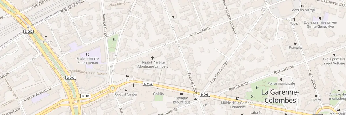 Plan du 18 Av Joffre à La Garenne-Colombes