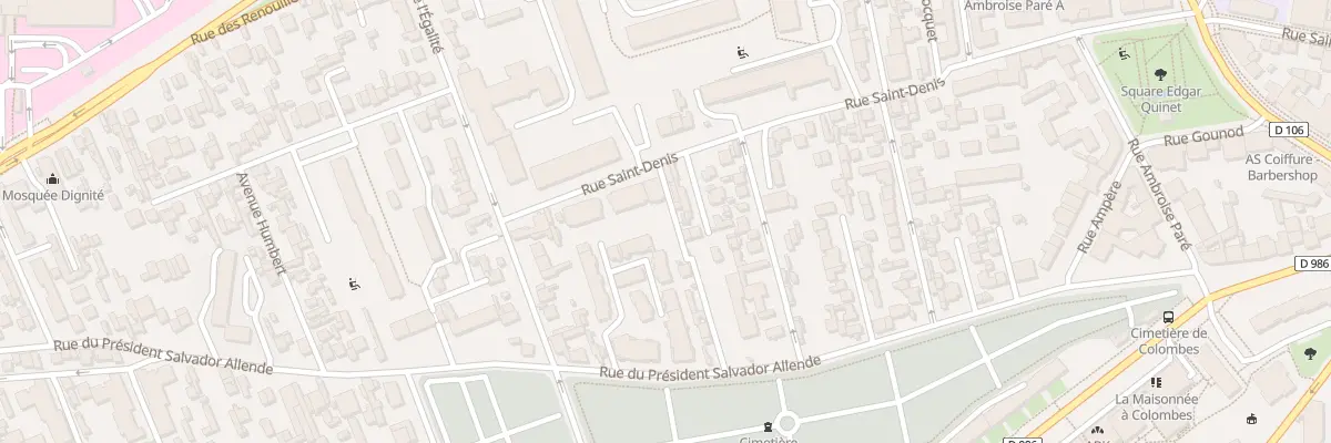 Plan du 255 Rue Saint-Denis à Colombes