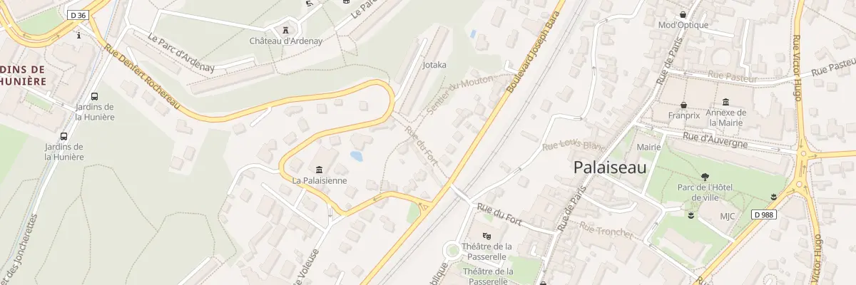 Plan du 15 Bd Joseph Bara à Palaiseau