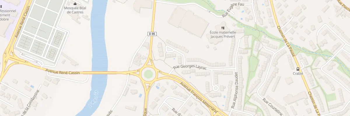 Plan du 7 Rue Georges Layrac à Castres