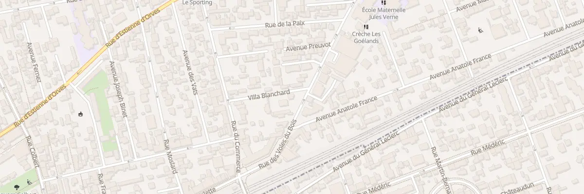 Plan du 236 Rue des Voies du Bois à Colombes