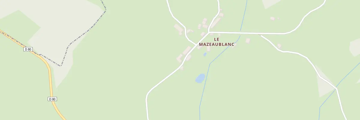 Plan du 3 Le Mazeaublanc à Néoux