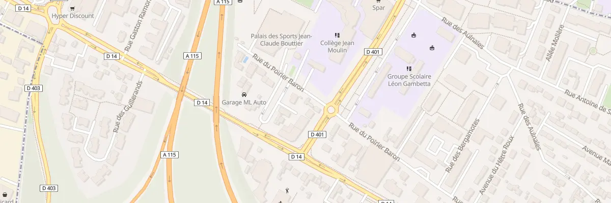 Plan du 77 Rue du Poirier Baron à Sannois