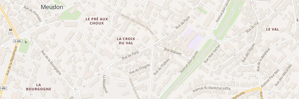 Plan du 2 Rue Edouard Manet à Meudon