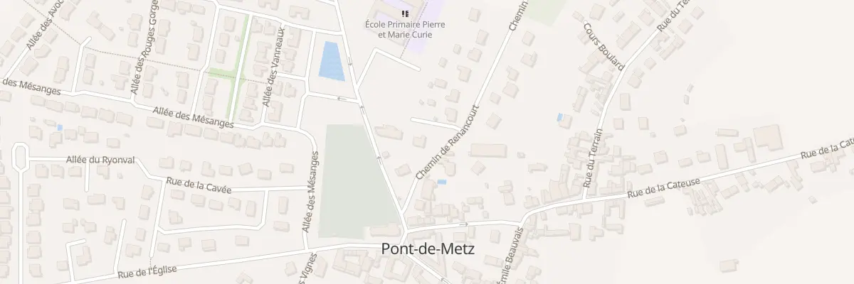 Plan du 3 Chemin de Renancourt à Pont-de-Metz