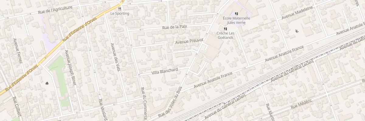 Plan du 228 Rue des Voies du Bois à Colombes