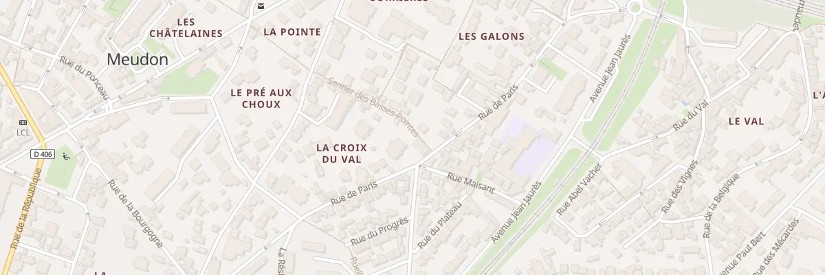Plan du 62 Rue de Paris à Meudon