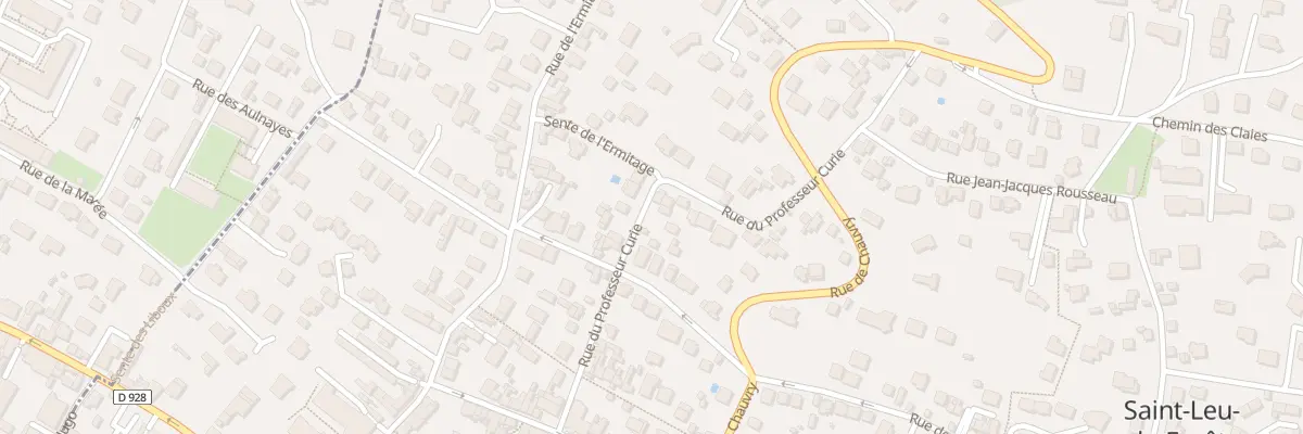 Plan du 28 Rue du Professeur Curie à Saint-Leu-la-Forêt