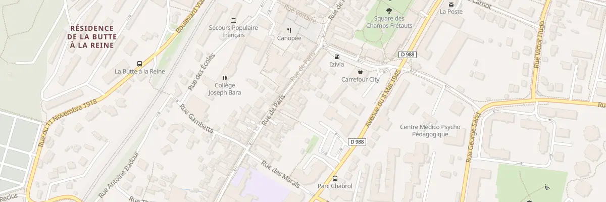 Plan du 175B Rue de Paris à Palaiseau