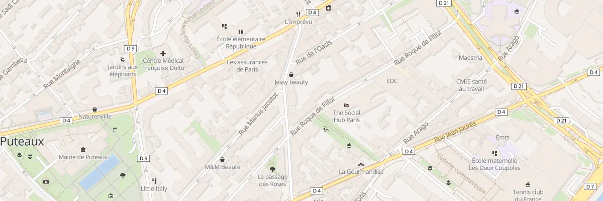 Plan du 25 Rue Roque de Fillol à Puteaux