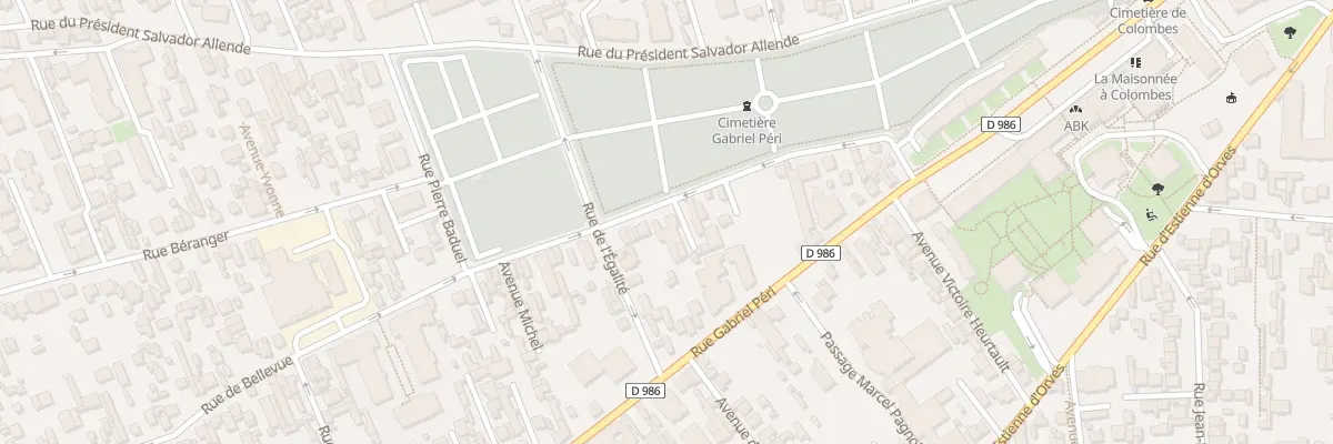 Plan du 39 Rue de Bellevue à Colombes