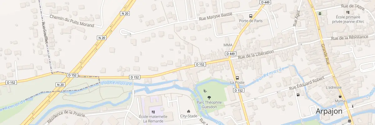 Plan du 54 Rue de la Libération à Arpajon
