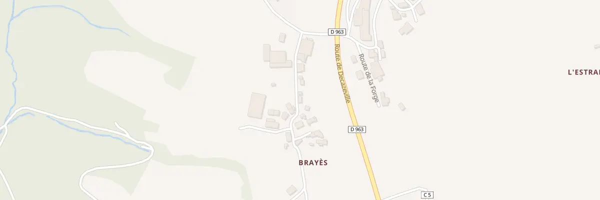 Plan du 5115 Brayes à Saint-Santin