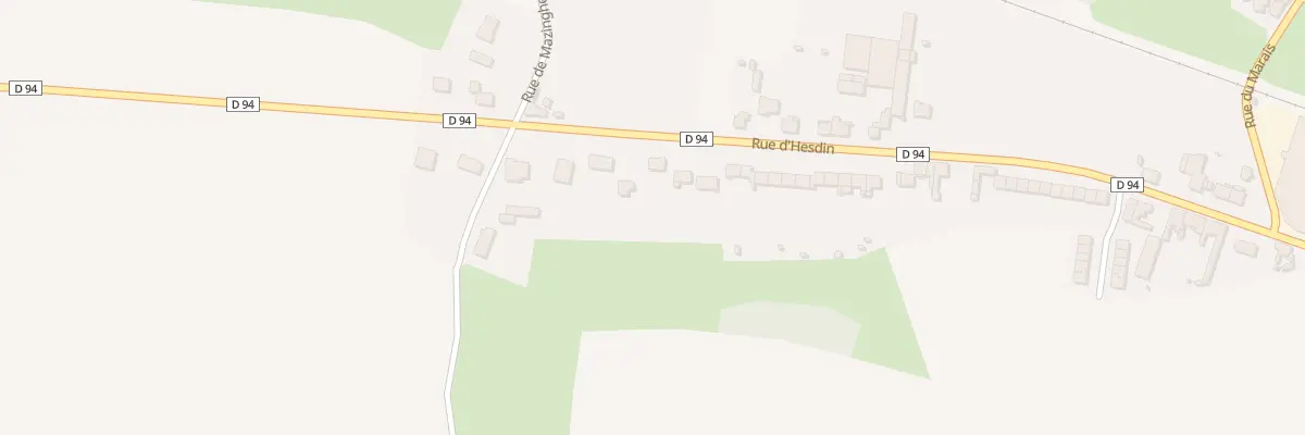 Plan du 976 Rue d’Hesdin à Anvin