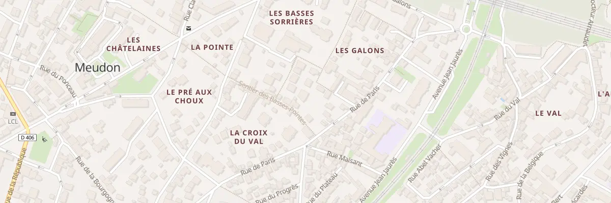 Plan du 60 Rue de Paris à Meudon