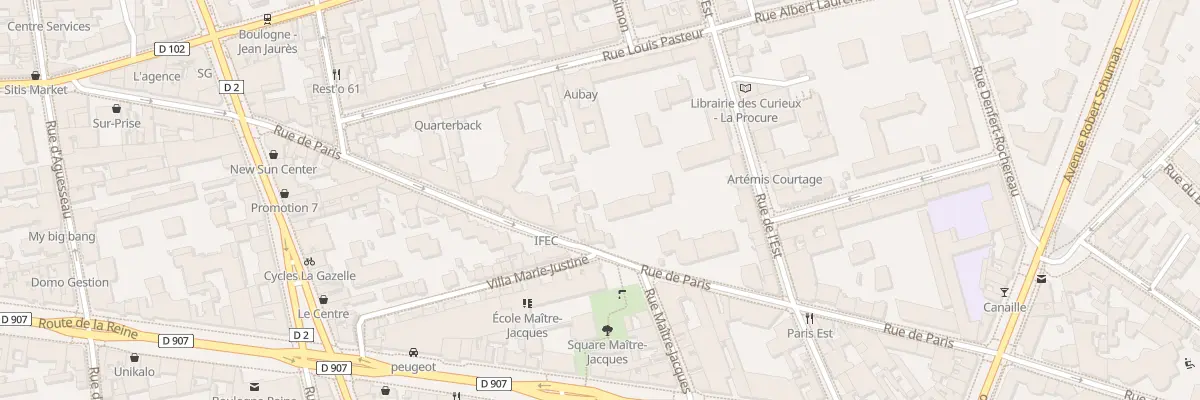 Plan du 72 Rue de Paris à Boulogne-Billancourt