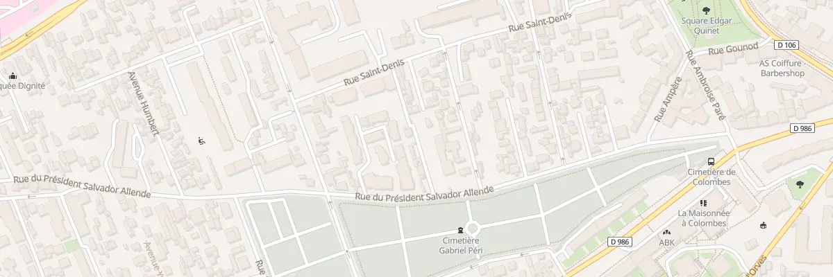 Plan du 253 Rue Saint-Denis à Colombes