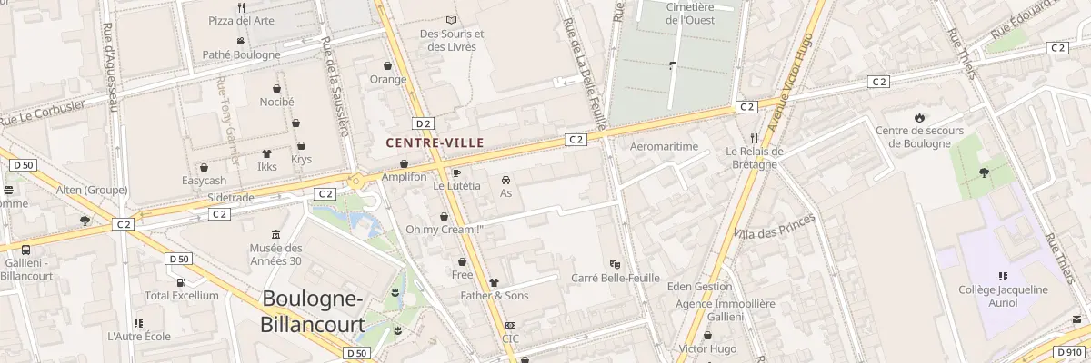Plan du 97 Rue Gallieni à Boulogne-Billancourt