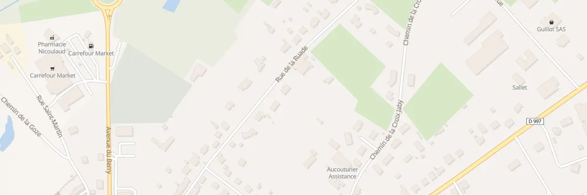 Plan du 30 Rue de la Ruade à Gouzon