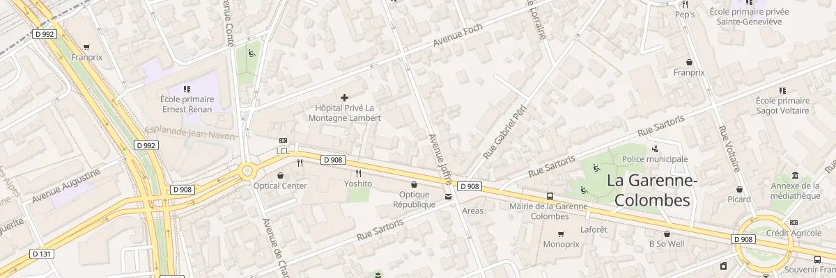 Plan du 24 Av Joffre à La Garenne-Colombes