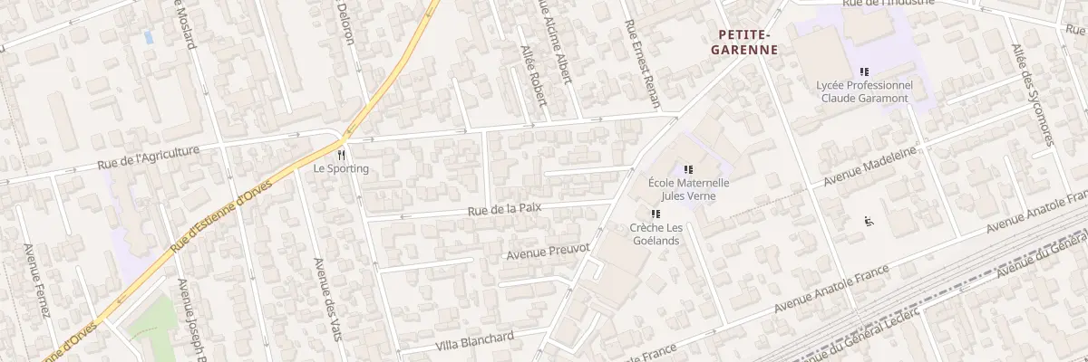 Plan du 11 Rue Andre Yvette à Colombes