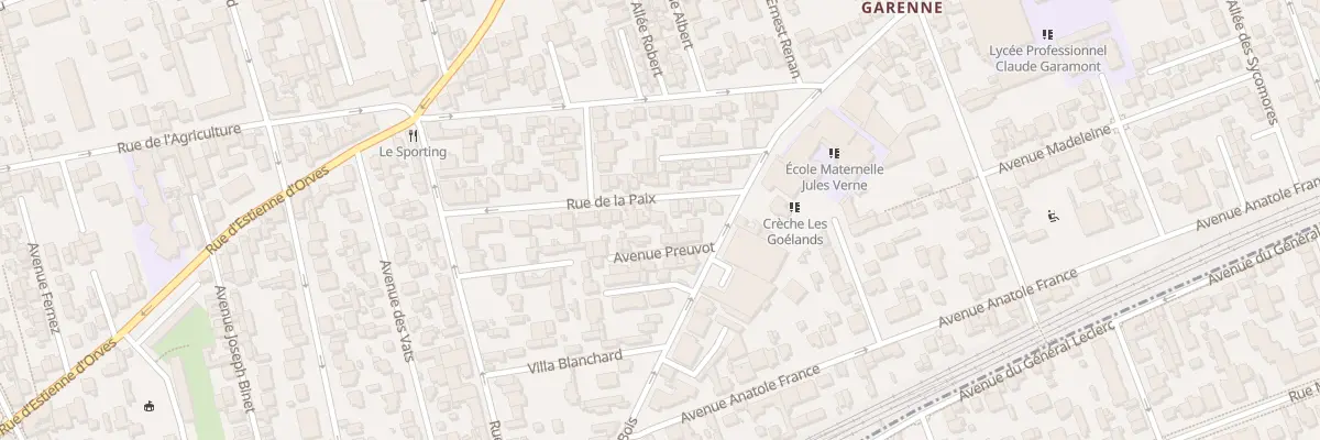Plan du 5 Rue de la Paix à Colombes