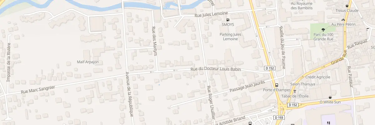 Plan du 24 Rue du Docteur Louis Babin à Arpajon