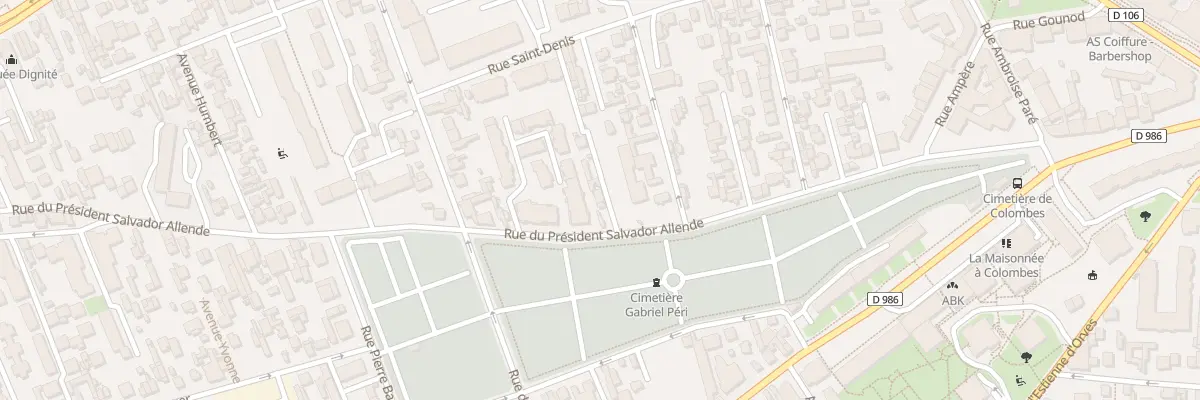 Plan du 68 Rue du Pdt Salvador Allende à Colombes