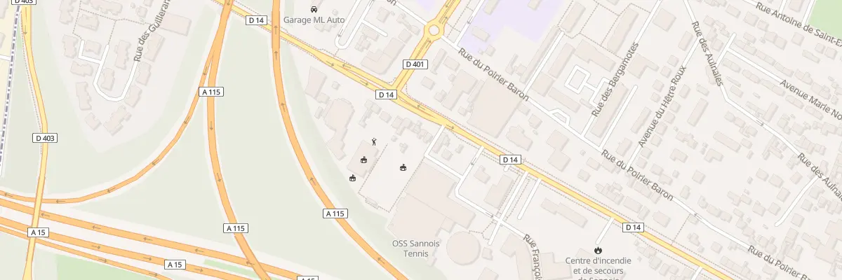 Plan du 93 Bd Gambetta à Sannois