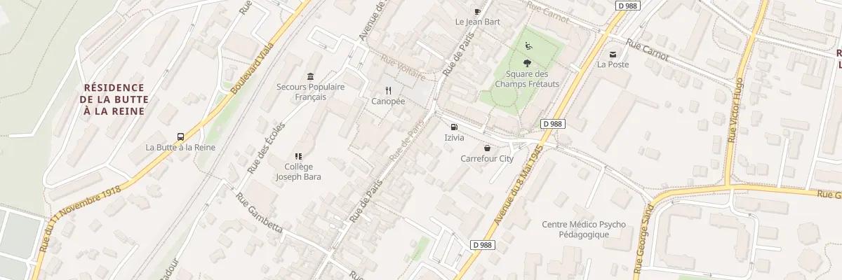 Plan du 161 Rue de Paris à Palaiseau